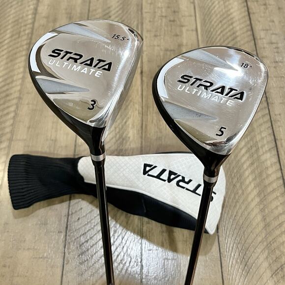 Callaway Other - Strata Ultimate 3 & 5 Fairway Woods Set RH "Feels Regular-Flex" Graphite Shafts